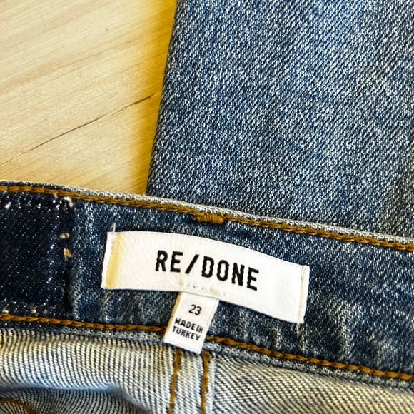 Re/Done Redone High Rise Jeans NWT Size 23 - Picture 5 of 7